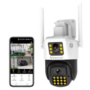 VSTARCAM Outdoor Security Camera Dual Lens Camera1080P Outdoor Security CameraWiFi Outdoor CameraMotion DetectionAuto TrackingTwo Way Talk360 wifi CameraWireless Security Camera Outdoor